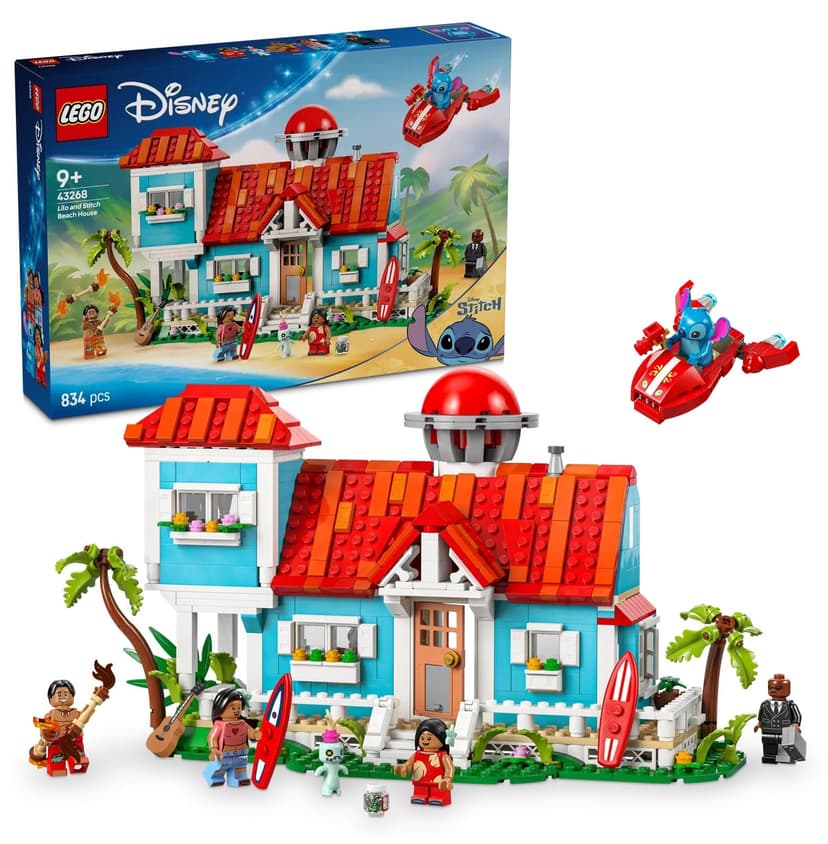 لگو Disney Lilo ve Stiç خانه ساحلی مدل 43268 834 قطعه لگو Disney Lilo ve Stiç خانه ساحلی مدل 43268 834 قطعه