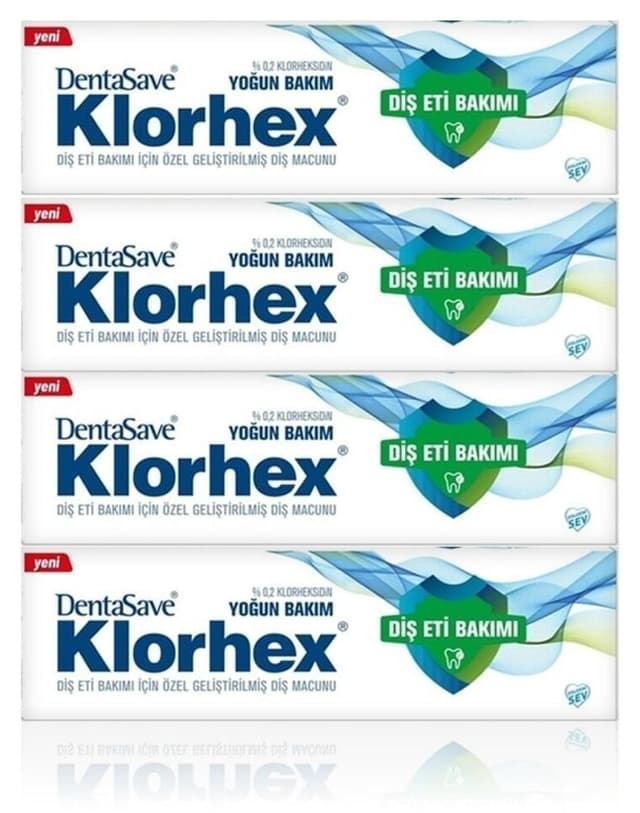 خمیر دندان Dentasave Klorhex مراقبت فشرده 75 ml x 4 خمیر دندان Dentasave Klorhex مراقبت فشرده 75 ml x 4