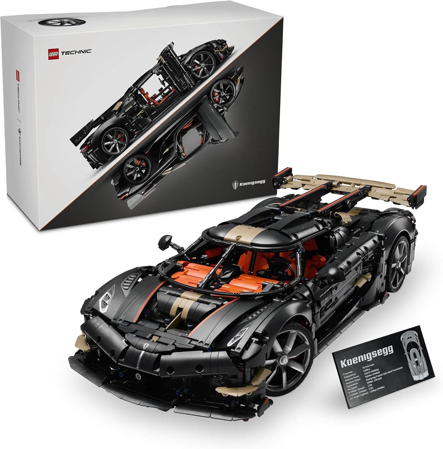 لگو 42232 Technic Koenigsegg Sadair's Spear بزرگسالان 4104 قطعه لگو 42232 Technic Koenigsegg Sadair's Spear بزرگسالان 4104 قطعه