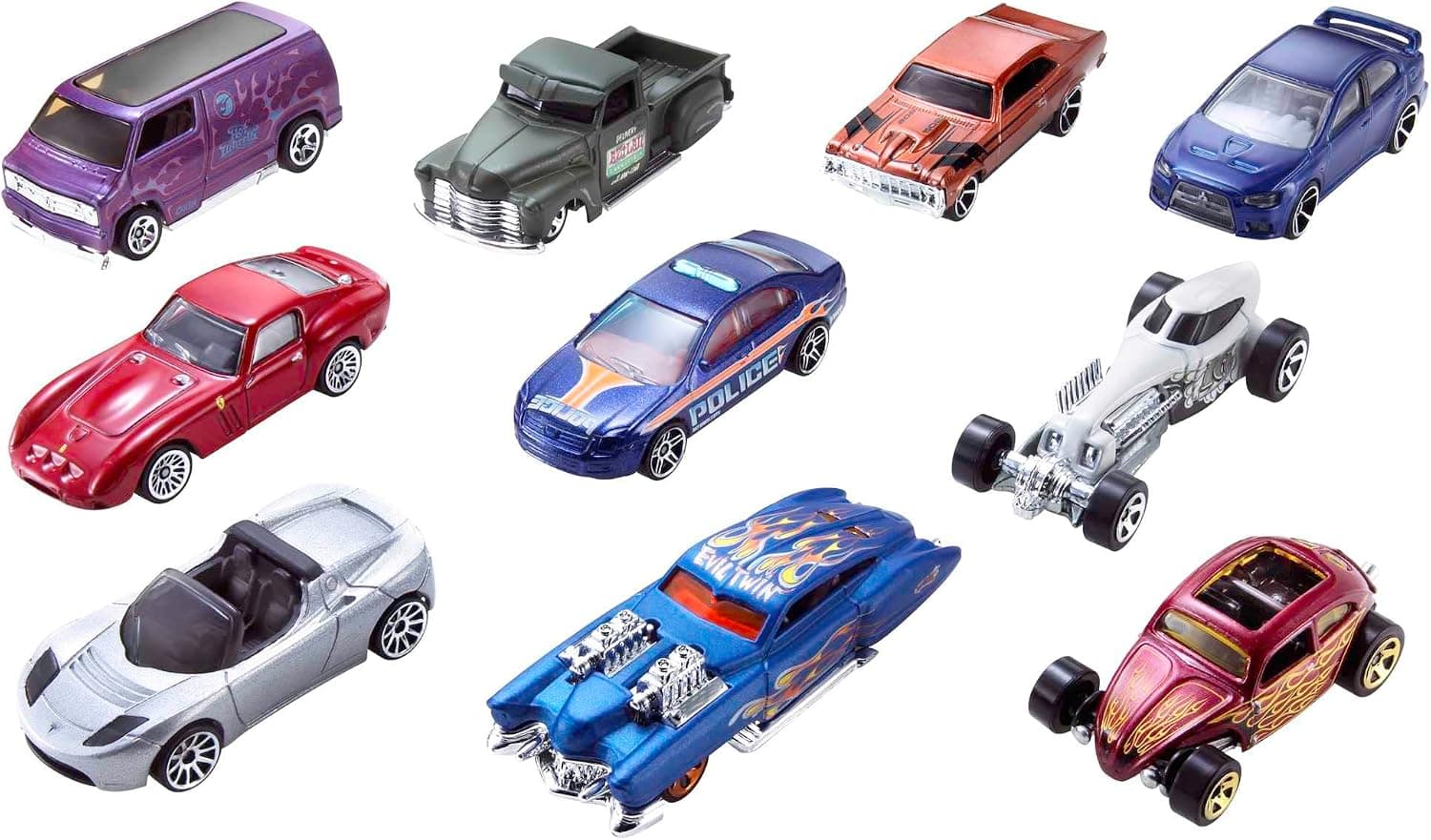 مجموعه 10تایی ماشین Hot Wheels مدل 54886 مجموعه 10تایی ماشین Hot Wheels مدل 54886