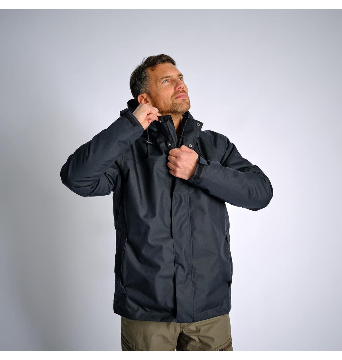 مونت مردانه Decathlon Solognac ضد آب زمستانی -10 °C مشکی مدل 100 مونت مردانه Decathlon Solognac ضد آب زمستانی -10 °C مشکی مدل 100