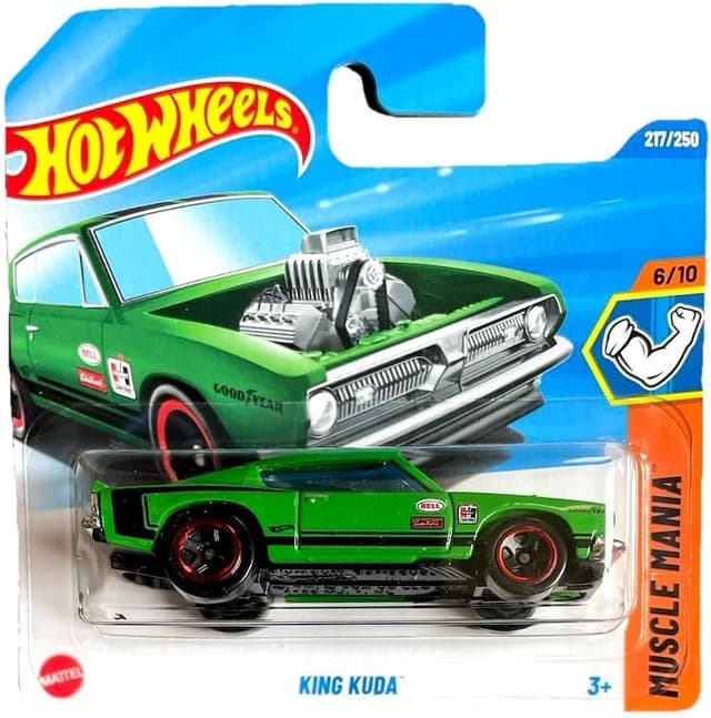 ماشین اسباببازی تکی Hot Wheels Mattel مدل KING KUDA JBB33 ماشین اسباببازی تکی Hot Wheels Mattel مدل KING KUDA JBB33