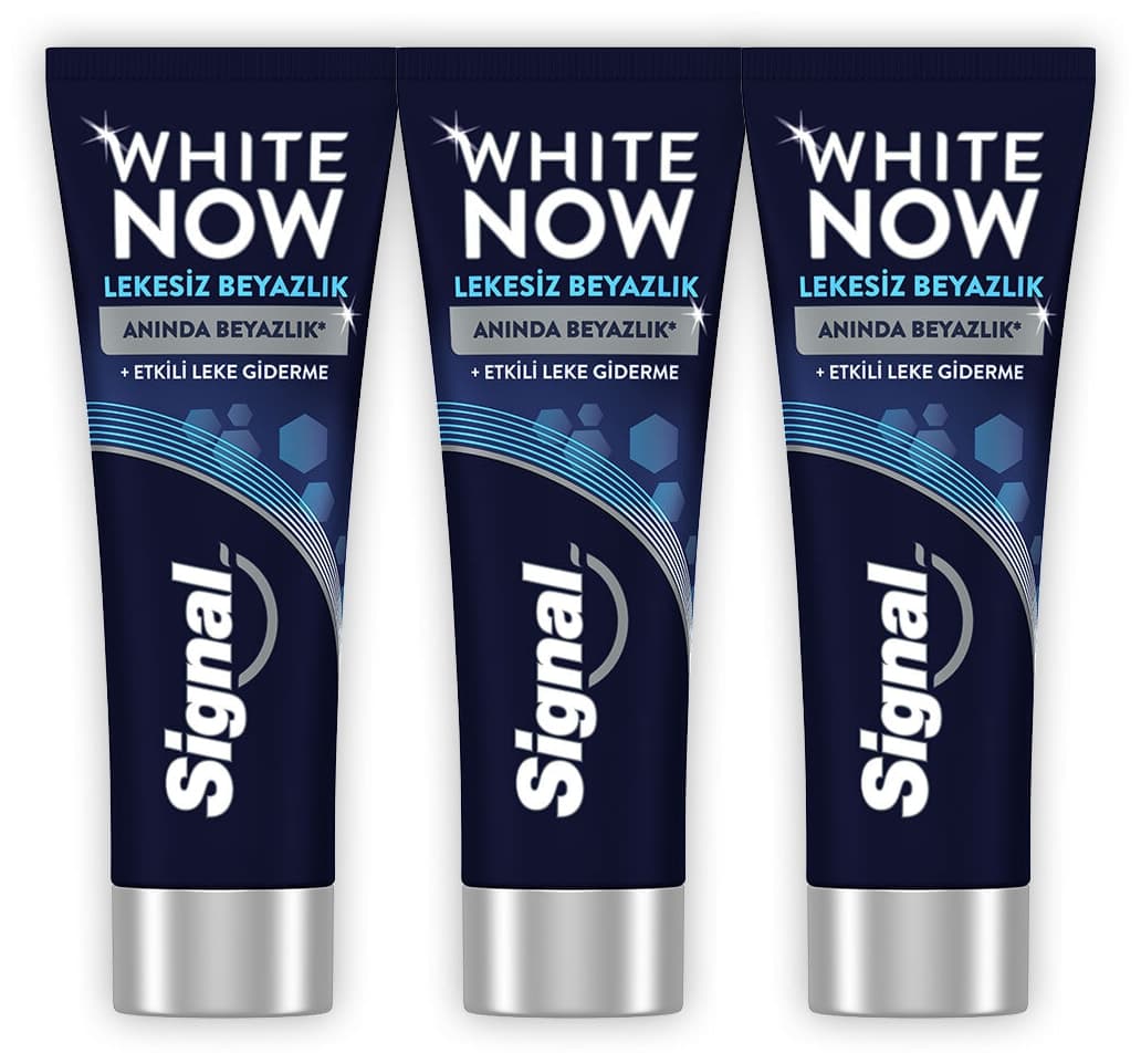 خمیر دندان Signal سفیدکننده و لکهبر White Now 75 ml x3 خمیر دندان Signal سفیدکننده و لکهبر White Now 75 ml x3