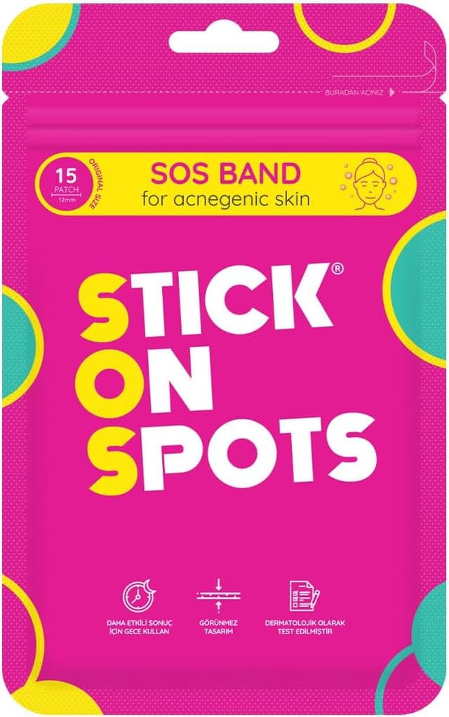 پچ ضدجوش STICK ON SPOTS SOS، 15 عدد پچ ضدجوش STICK ON SPOTS SOS، 15 عدد