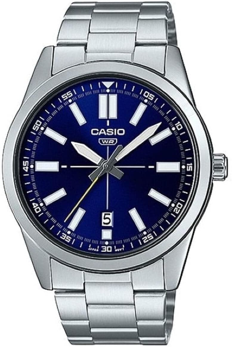 ساعت مردانه Casio با صفحه مشکی مدل MTP-VD02B-1EUDF ساعت مردانه Casio با صفحه مشکی مدل MTP-VD02B-1EUDF