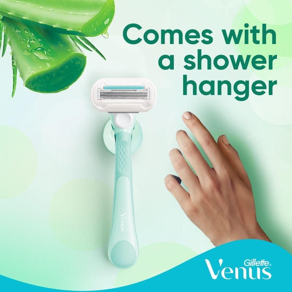 ریشتراش زنانه Gillette Venus Extra Smooth Sensitive با 1 دسته و 2 یدک تیغ ریشتراش زنانه Gillette Venus Extra Smooth Sensitive با 1 دسته و 2 یدک تیغ