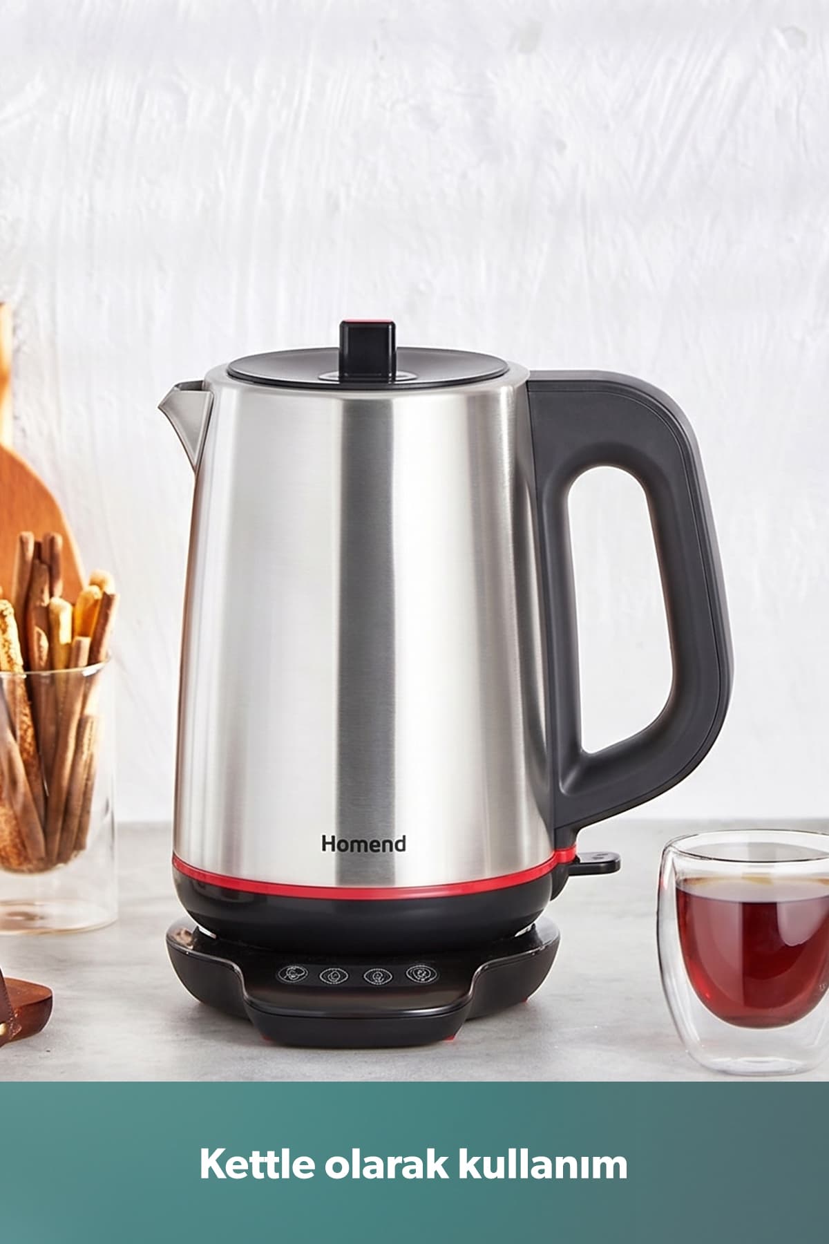 چایساز گویا HOMEND Royaltea استیل ضدزنگ مشکی 1800 W مدل 1708H چایساز گویا HOMEND Royaltea استیل ضدزنگ مشکی 1800 W مدل 1708H