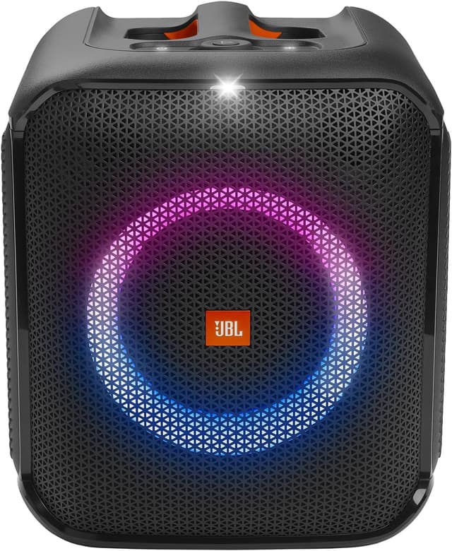 اسپیکر مهمانی بلوتوثی قابل حمل JBL با توان 100W و نورپردازی پویا مدل Partybox Encore Essential اسپیکر مهمانی بلوتوثی قابل حمل JBL با توان 100W و نورپردازی پویا مدل Partybox Encore Essential