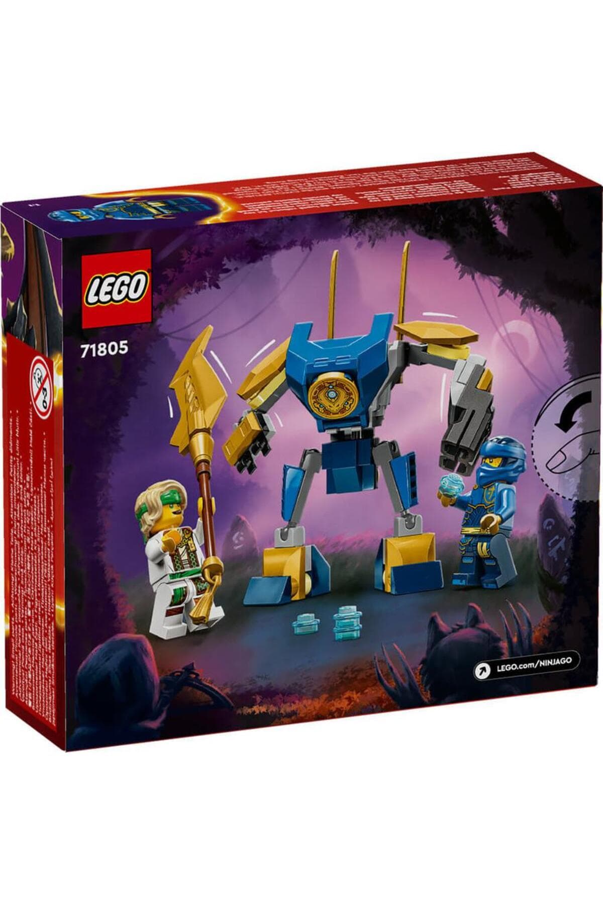 لگو NINJAGO کودکان بسته نبرد ربات Jay مدل 71805 (78P) لگو NINJAGO کودکان بسته نبرد ربات Jay مدل 71805 (78P)