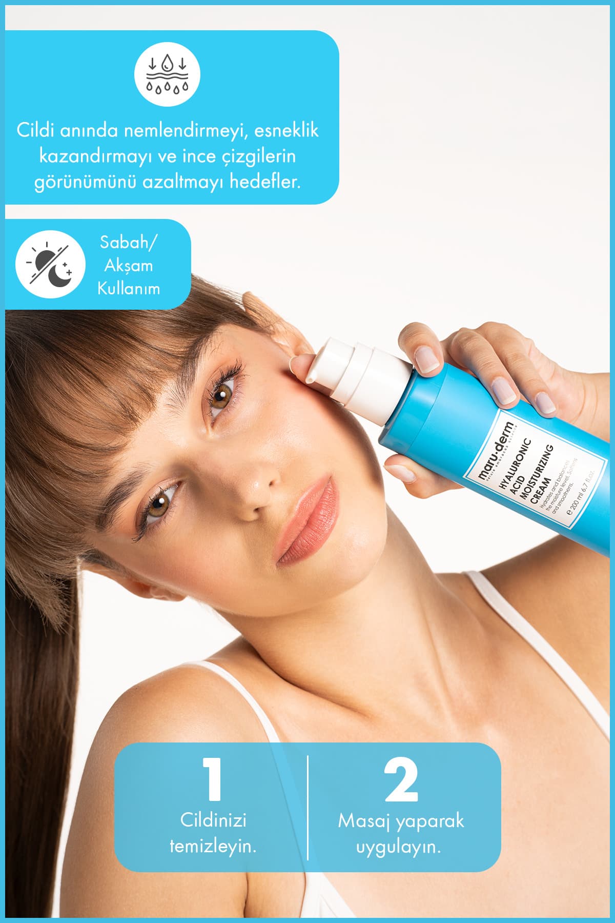 کرم مرطوبکننده صورت Maru.Derm حاوی اسید هیالورونیک 200 ML کرم مرطوبکننده صورت Maru.Derm حاوی اسید هیالورونیک 200 ML
