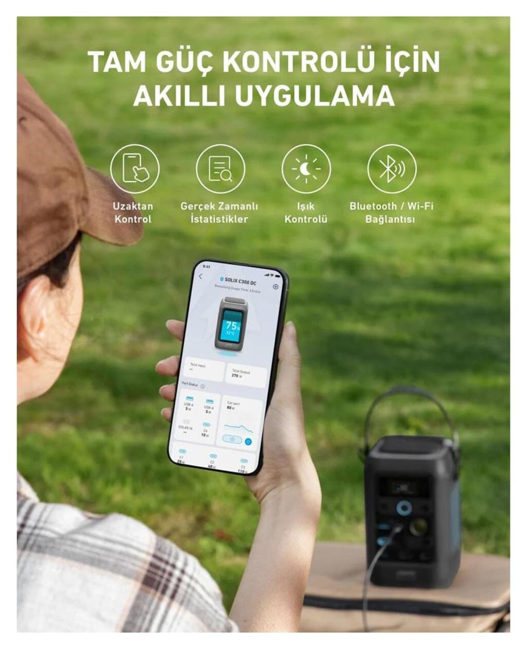 منبع تغذیه قابل حمل Anker SOLIX C300X DC 288Wh 300W منبع تغذیه قابل حمل Anker SOLIX C300X DC 288Wh 300W