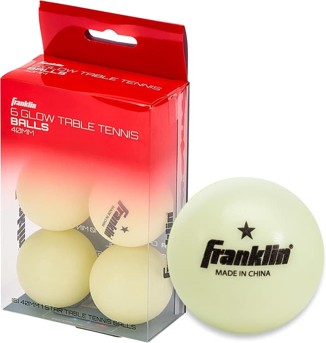 توپ تنیس روی میز Franklin Sports با سایز و وزن استاندارد 40mm یکستاره، بستههای چندتایی و خانوادگی توپ تنیس روی میز Franklin Sports با سایز و وزن استاندارد 40mm یکستاره، بستههای چندتایی و خانوادگی