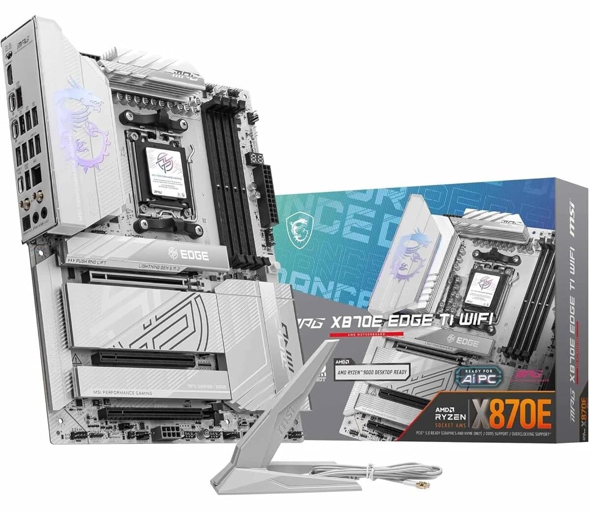 مادربرد MSI ATX سوکت AM5 مدل MPG X870E EDGE TI WIFI مادربرد MSI ATX سوکت AM5 مدل MPG X870E EDGE TI WIFI