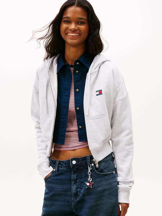 سویشرت کلاهدار زنانه Tommy Hilfiger مدل Adaptive TJW BXY CRP ZIP THRU HOODIE سویشرت کلاهدار زنانه Tommy Hilfiger مدل Adaptive TJW BXY CRP ZIP THRU HOODIE