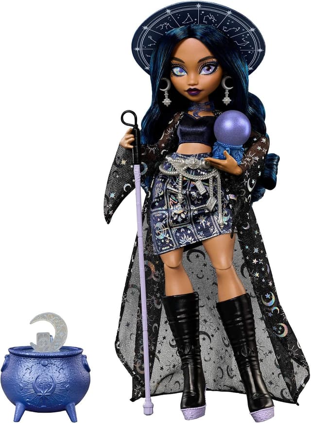 عروسک Monster High Moonspell Magic Claire De Luna با دیگ سورپرایز و گوی کریستالی مدل JMB89 عروسک Monster High Moonspell Magic Claire De Luna با دیگ سورپرایز و گوی کریستالی مدل JMB89