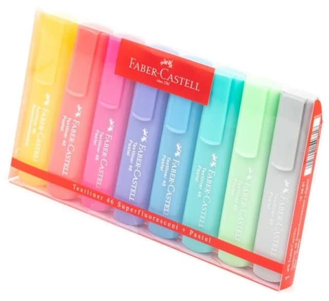 ماژیک فسفری Faber Castell Pastel ست ۸ عددی بلیستری ماژیک فسفری Faber Castell Pastel ست ۸ عددی بلیستری