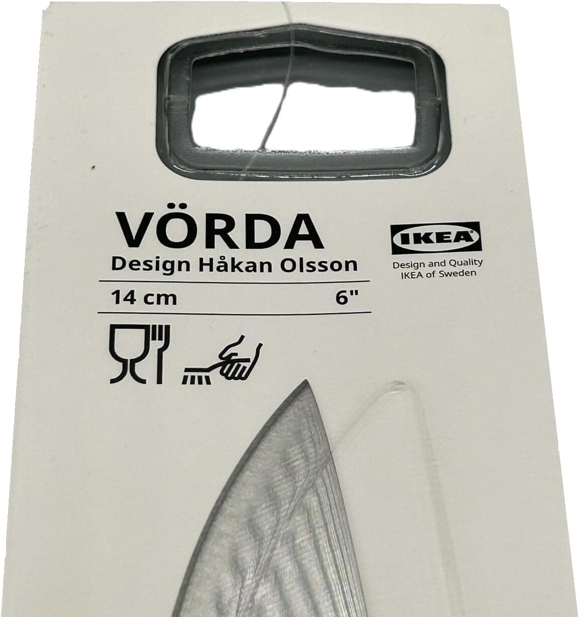 چاقوی خردکن Ikea استیل ضدزنگ مشکی 14 cm چاقوی خردکن Ikea استیل ضدزنگ مشکی 14 cm