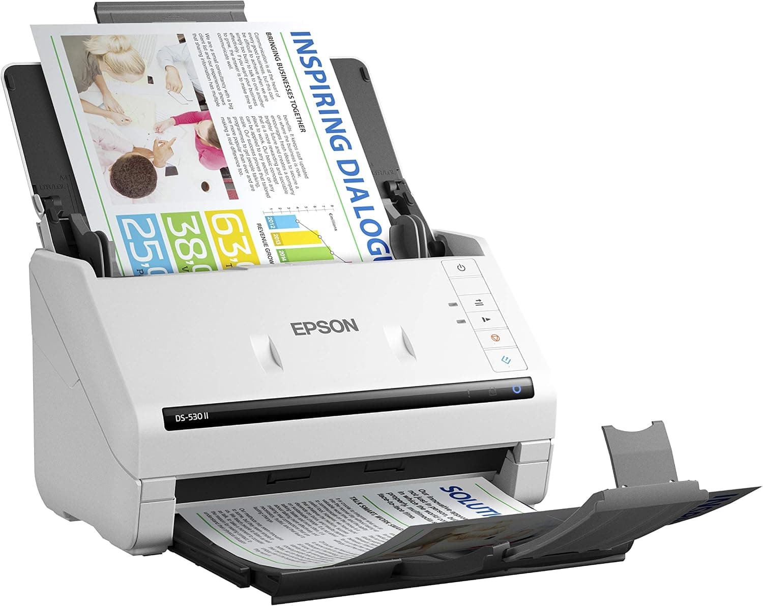 اسکنر اسنادی رنگی دورو Epson مدل DS-530 II با تغذیهکننده خودکار برگه ADF اسکنر اسنادی رنگی دورو Epson مدل DS-530 II با تغذیهکننده خودکار برگه ADF