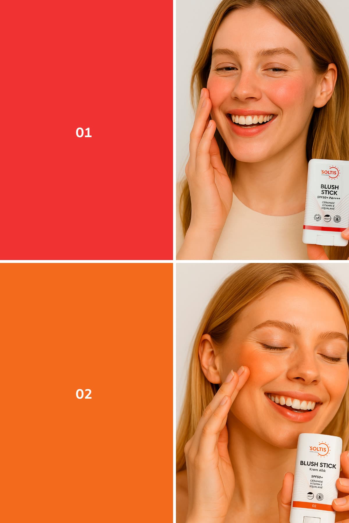 رژگونه استیک Soltis مرطوبکننده Spf50 مدل 01 15 gr رژگونه استیک Soltis مرطوبکننده Spf50 مدل 01 15 gr