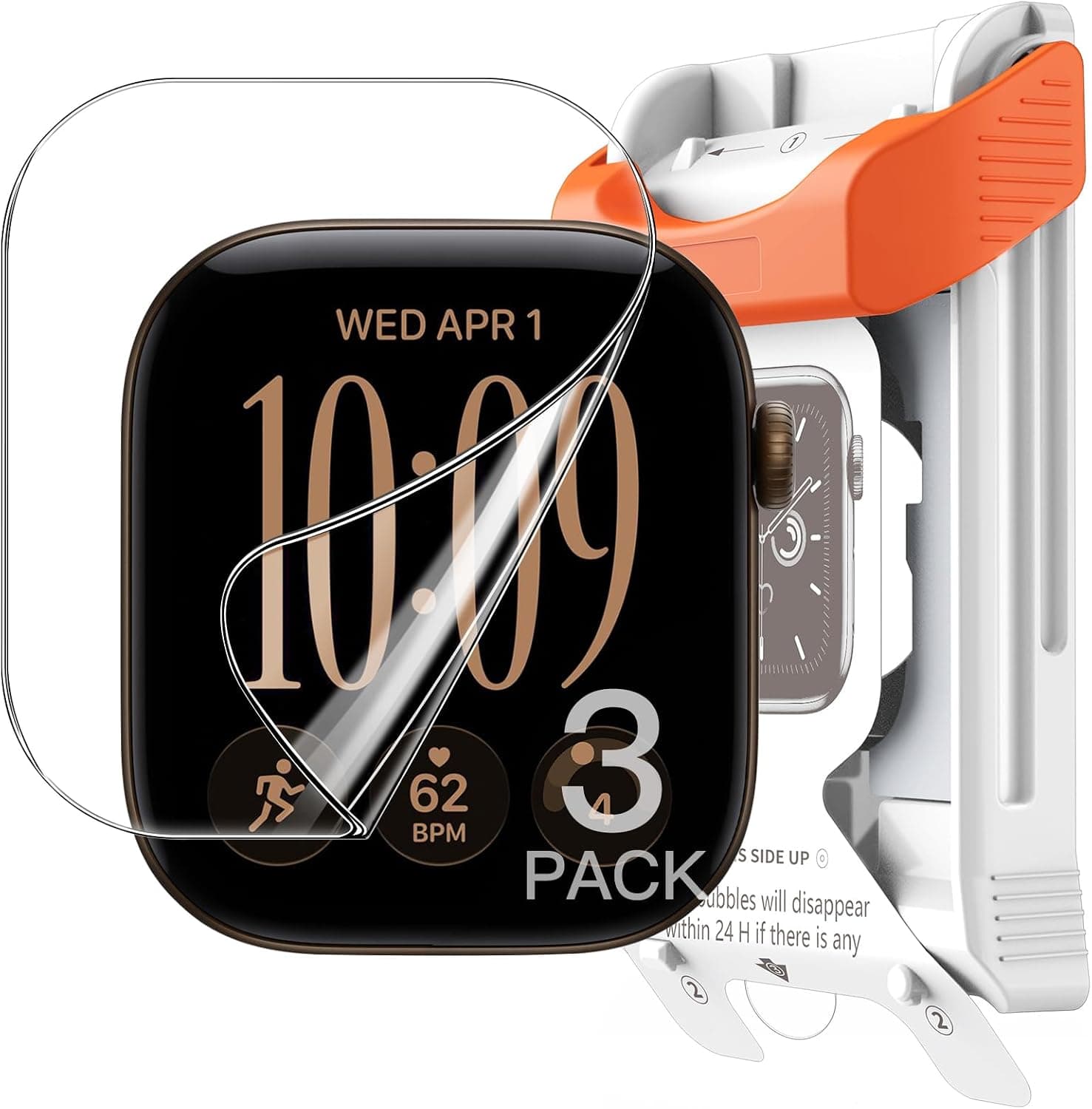 محافظ صفحه نمایش JETech برای Apple Watch Series 12 46mm 3-Pack محافظ صفحه نمایش JETech برای Apple Watch Series 12 46mm 3-Pack