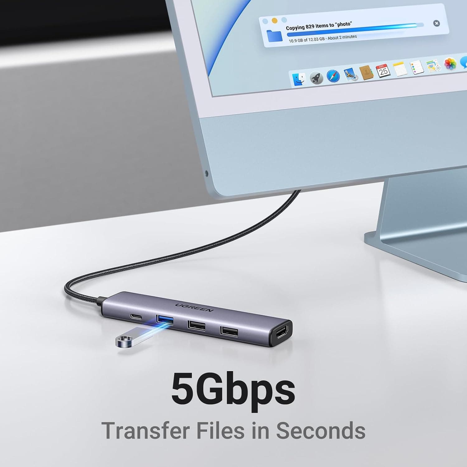 هاب USB C UGREEN با USB A 3.0، PD 100W و HDMI 4K سازگار با MacBook Pro/Air، iPad Pro/Air، Surface Pro/Go و Galaxy Tab، Galaxy S23/S22 هاب USB C UGREEN با USB A 3.0، PD 100W و HDMI 4K سازگار با MacBook Pro/Air، iPad Pro/Air، Surface Pro/Go و Galaxy Tab، Galaxy S23/S22
