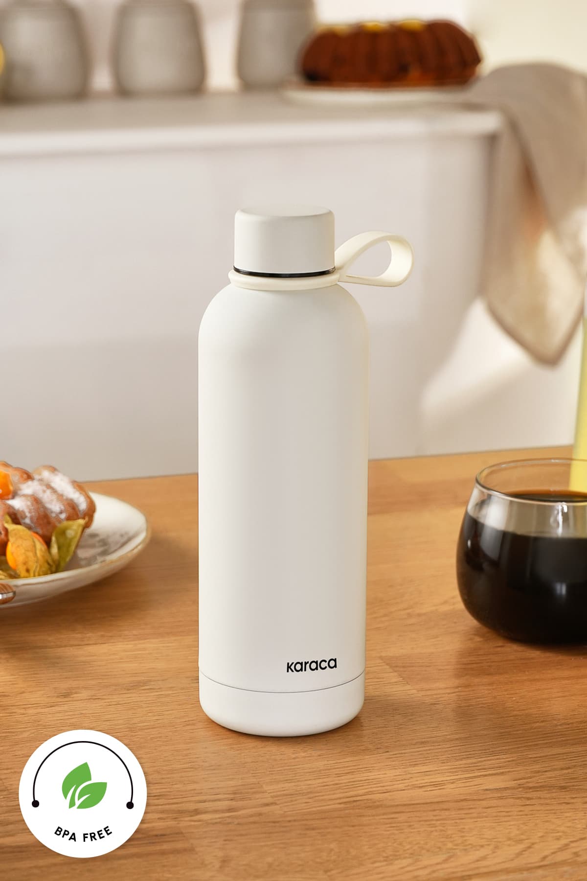 ترموس استیل ضدنشت Karaca Aly با روکش نرم 500 ml رنگ سنگی ترموس استیل ضدنشت Karaca Aly با روکش نرم 500 ml رنگ سنگی