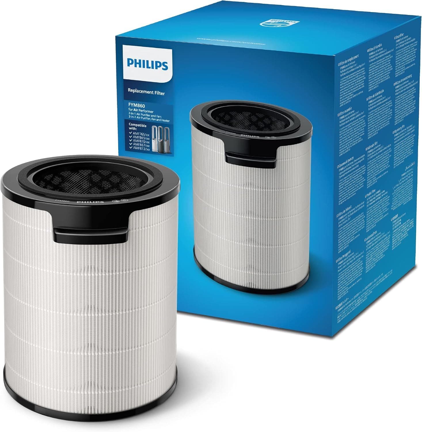 فیلتر یدکی تصفیهکننده هوا PHILIPS، 3 در 1 HEPA و کربن فعال، مناسب مدلهای AMF870 و AMF765، مدل FYM860/30 فیلتر یدکی تصفیهکننده هوا PHILIPS، 3 در 1 HEPA و کربن فعال، مناسب مدلهای AMF870 و AMF765، مدل FYM860/30
