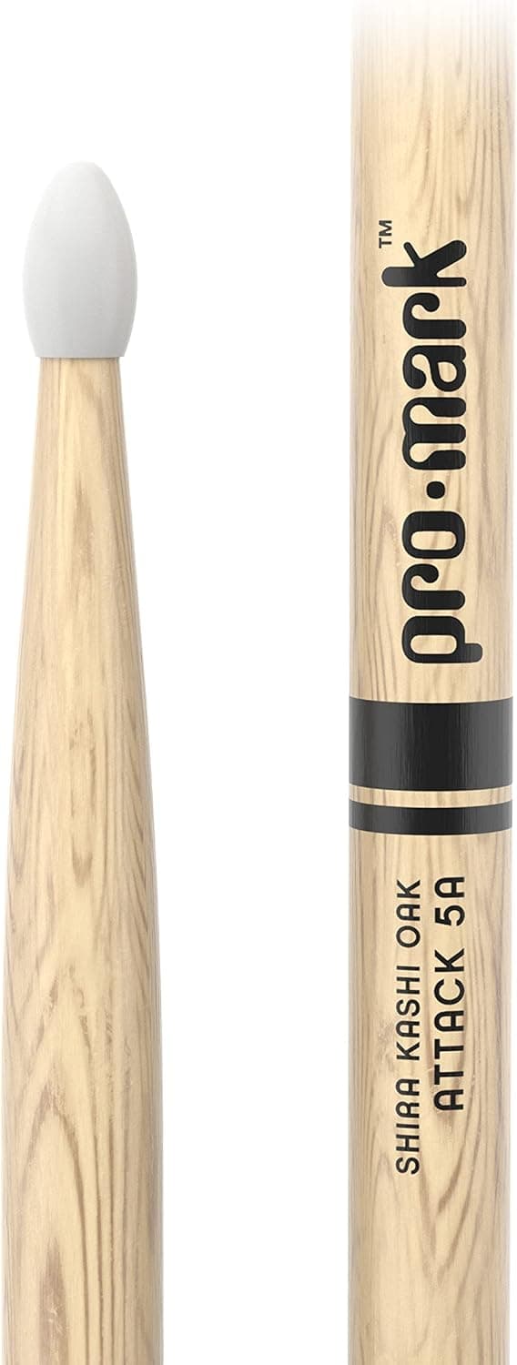 چوب درام Promark بلوطی با سر نایلونی سایز 5A مدل Pw5An چوب درام Promark بلوطی با سر نایلونی سایز 5A مدل Pw5An