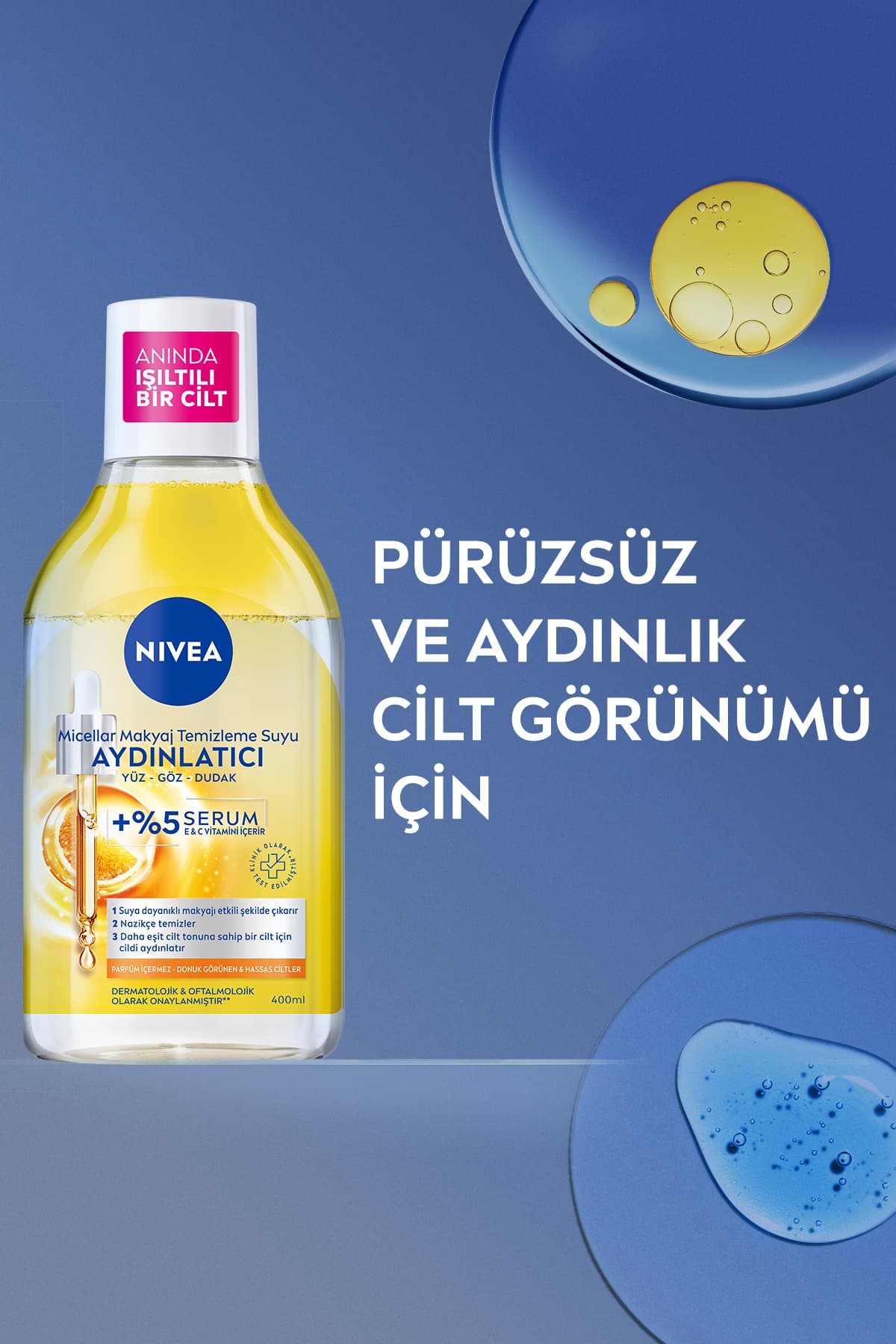 ست مراقبت روشنکننده NIVEA شامل میسلارواتر پاککننده آرایش 400ml و Luminous630 Skin Glow Serum 30ml با پنبه هدیه ست مراقبت روشنکننده NIVEA شامل میسلارواتر پاککننده آرایش 400ml و Luminous630 Skin Glow Serum 30ml با پنبه هدیه