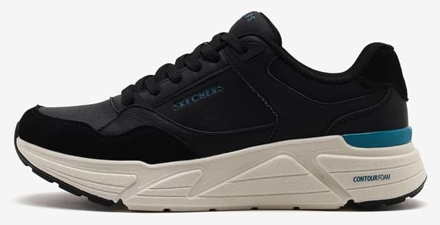کفش اسنیکرز مردانه Skechers سیاه Rovıno Lıte مدل 183430 BKTQ کفش اسنیکرز مردانه Skechers سیاه Rovıno Lıte مدل 183430 BKTQ