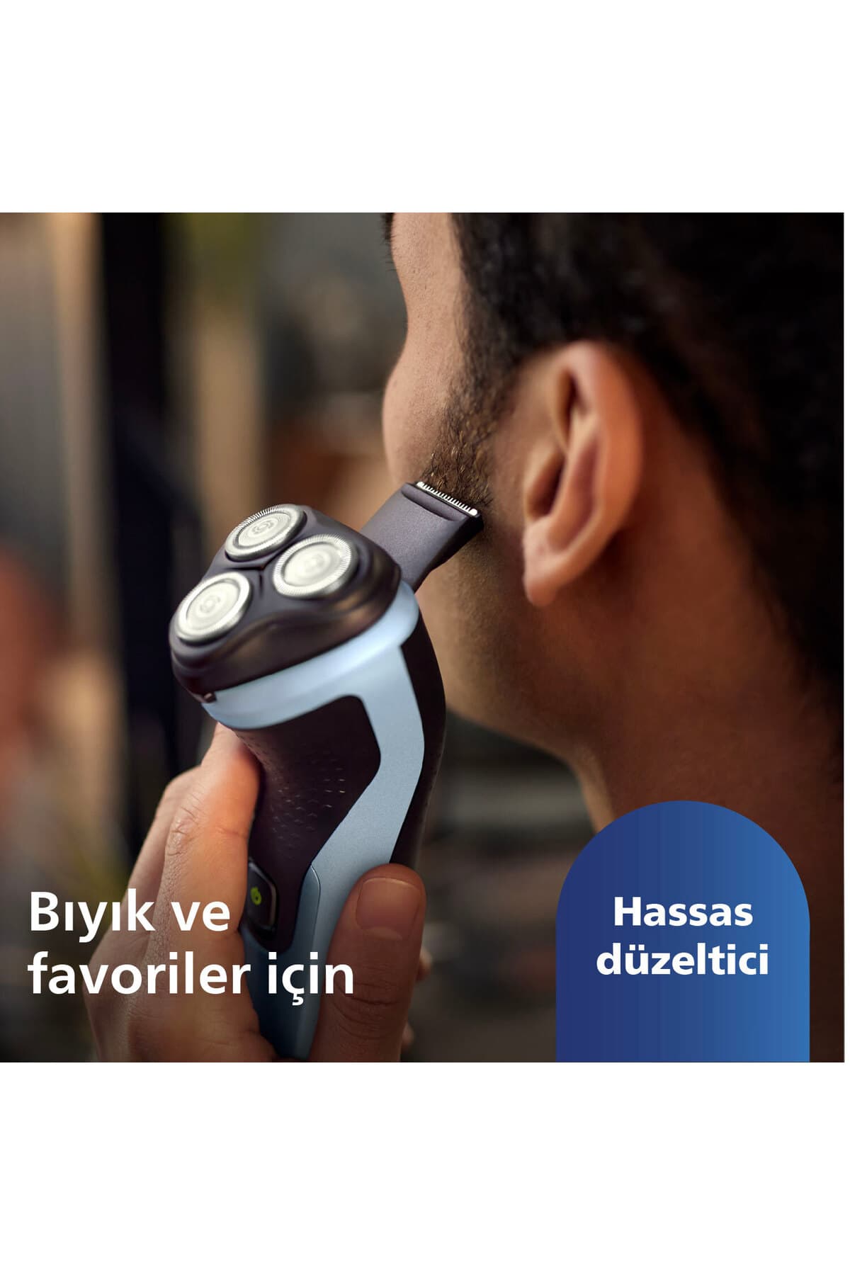 ریشتراش Philips سری 3000X خشک و مرطوب، سری چرخان در ۳ جهت، خطزن دقیق مدل X3063/00 ریشتراش Philips سری 3000X خشک و مرطوب، سری چرخان در ۳ جهت، خطزن دقیق مدل X3063/00