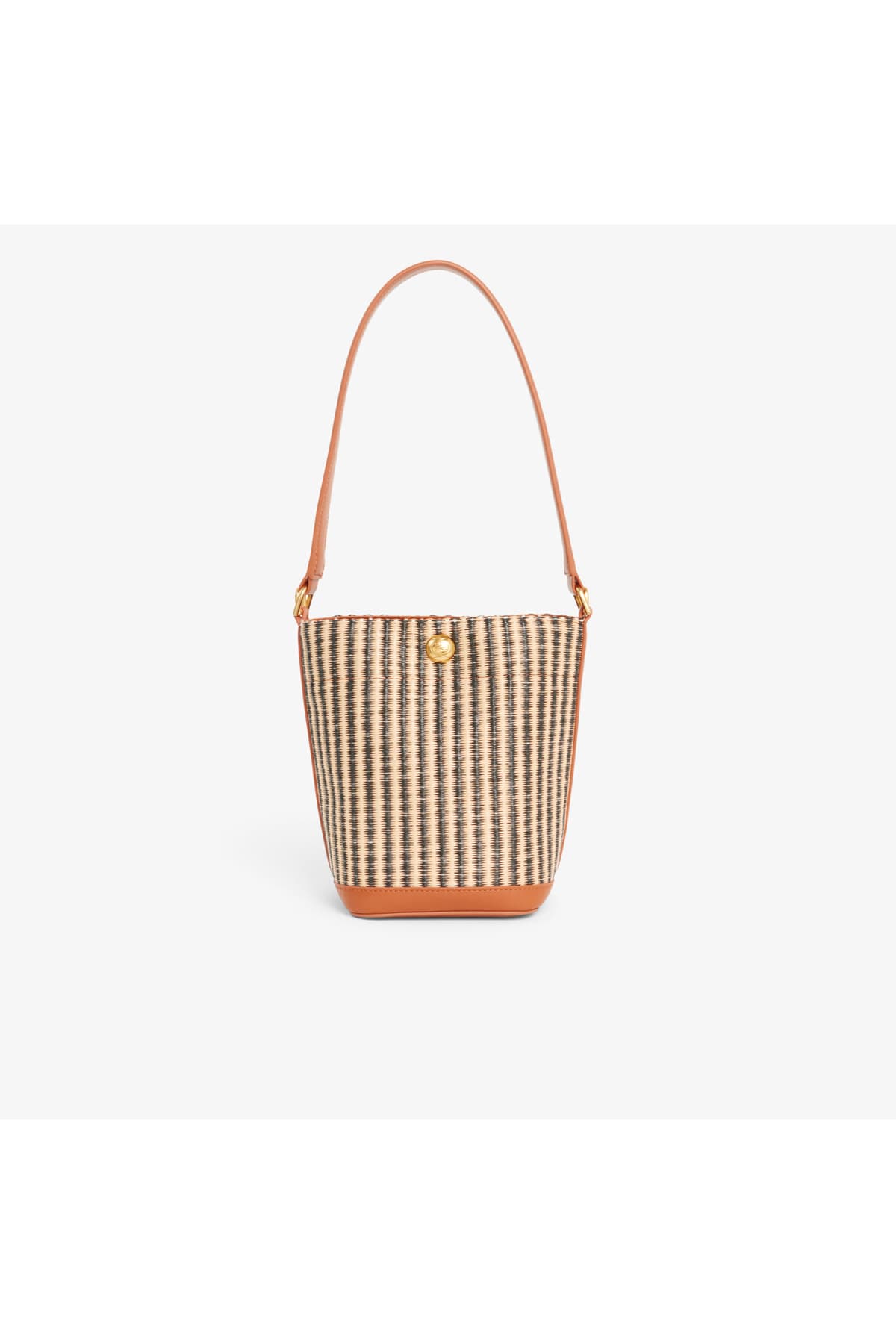 کیف شانهای زنانه خطدار قهوهای لاکاست مدل Tennis Bliss Summer Pack کیف شانهای زنانه خطدار قهوهای لاکاست مدل Tennis Bliss Summer Pack