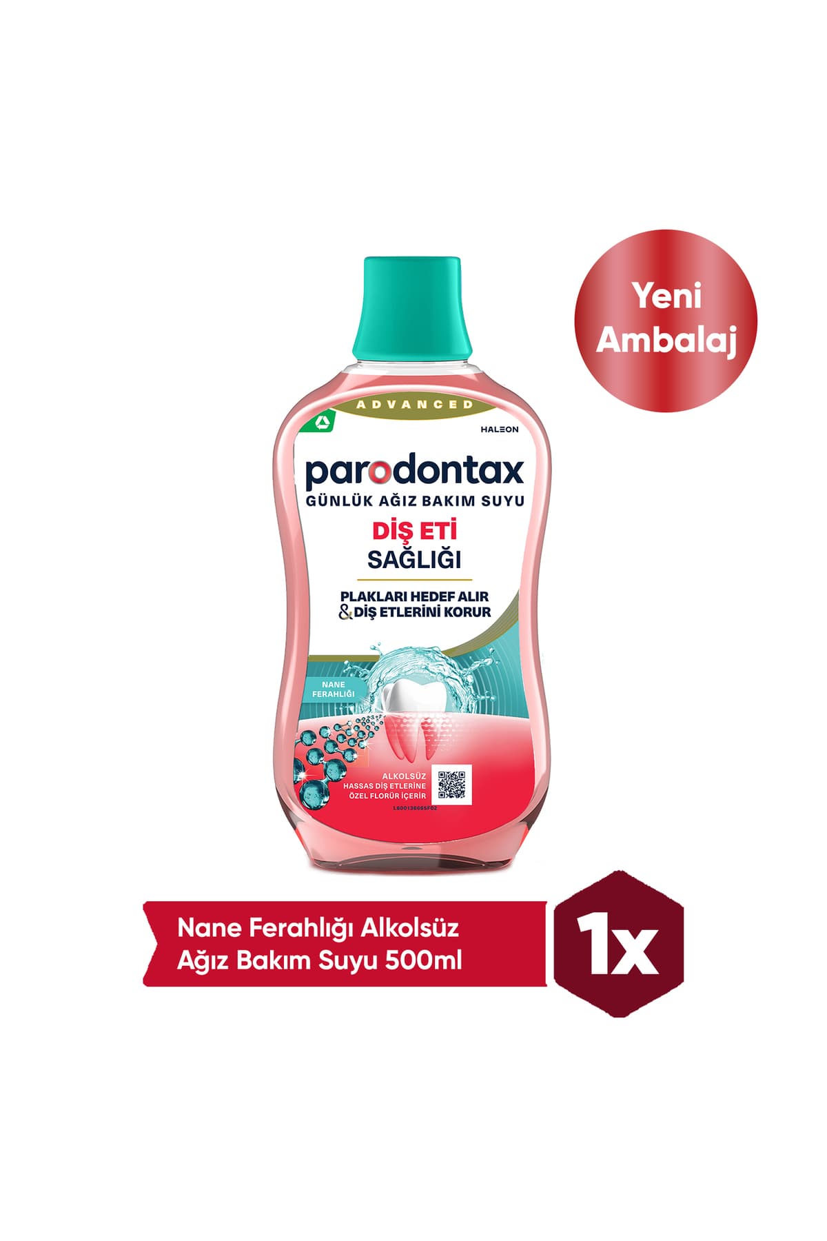 دهانشویه بدون الکل Parodontax با طراوت نعناع 500ml دهانشویه بدون الکل Parodontax با طراوت نعناع 500ml