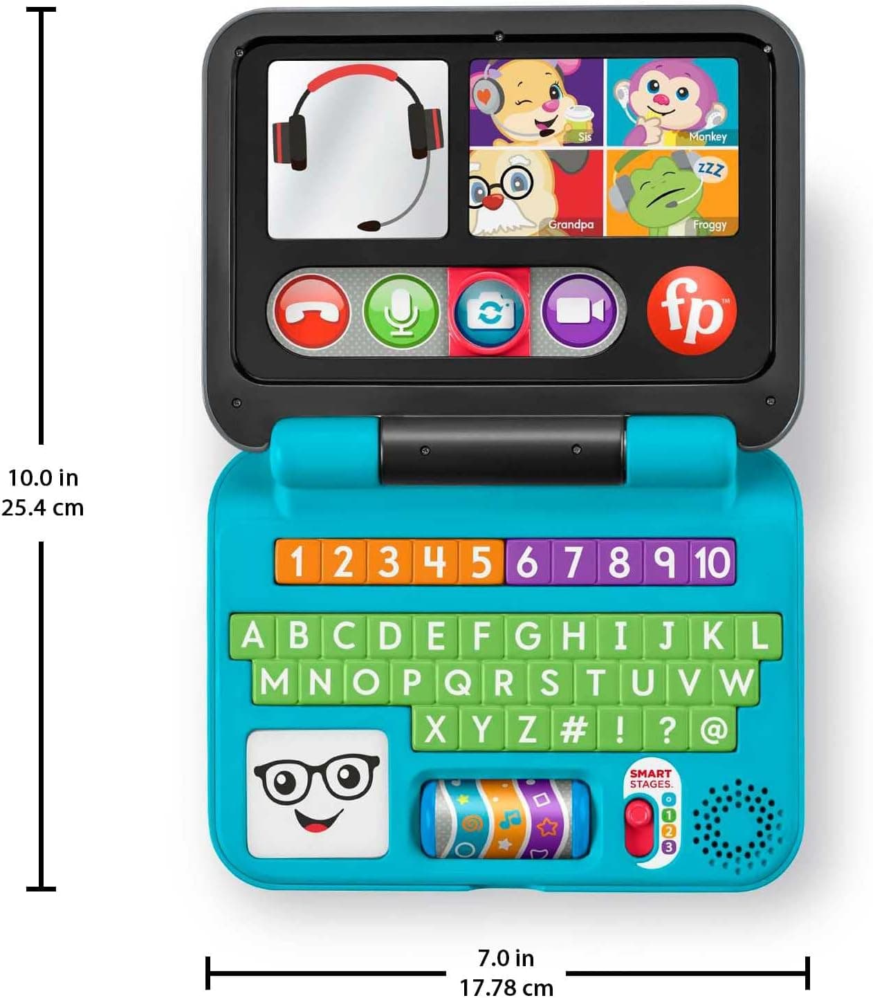اسباببازی الکترونیکی کامپیوتر آموزشی Fisher-Price به زبان ترکی مدل HHH08 اسباببازی الکترونیکی کامپیوتر آموزشی Fisher-Price به زبان ترکی مدل HHH08