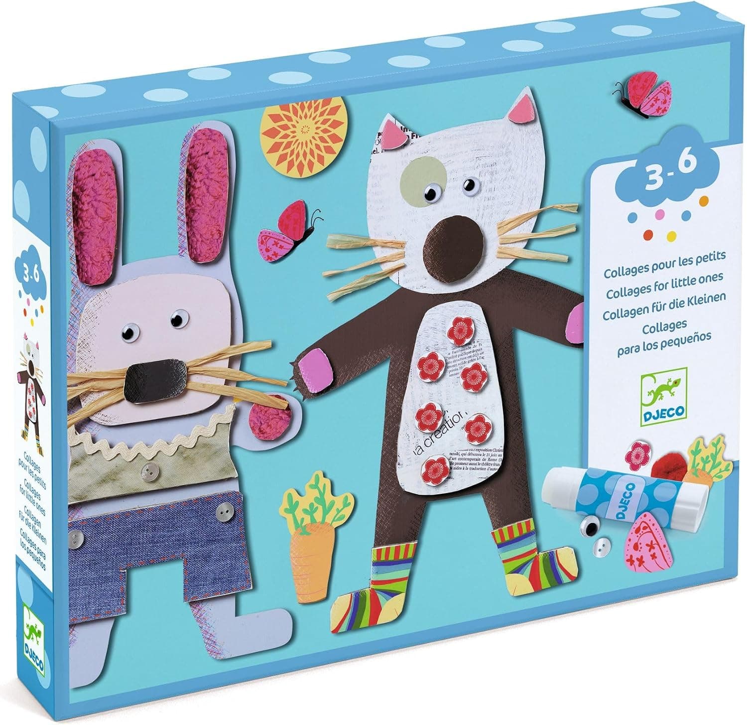 کاردستی کلاژ کاغذی Djeco Collages For Little Ones کاردستی کلاژ کاغذی Djeco Collages For Little Ones