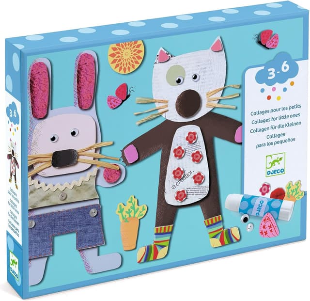 کاردستی کلاژ کاغذی Djeco Collages For Little Ones کاردستی کلاژ کاغذی Djeco Collages For Little Ones