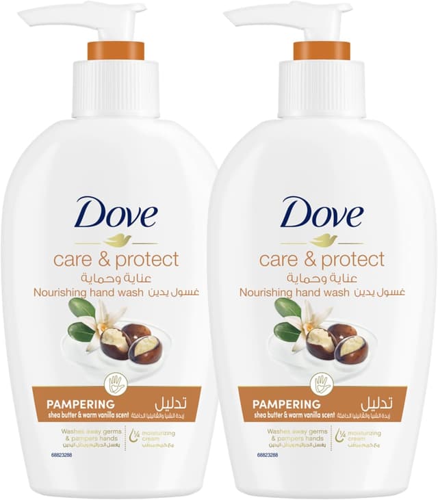 مایع دستشویی Dove طبیعی با کره شی و کرم مرطوبکننده ¼ 2×250ml مایع دستشویی Dove طبیعی با کره شی و کرم مرطوبکننده ¼ 2×250ml