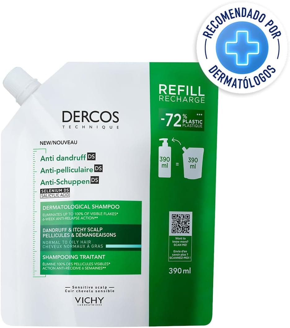 شامپو ضد شوره Vichy Dercos DS سالیسیلیک اسید بسته پرکن 390 میلیلیتر شامپو ضد شوره Vichy Dercos DS سالیسیلیک اسید بسته پرکن 390 میلیلیتر