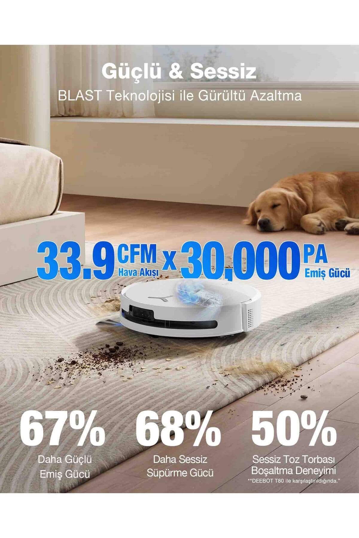 جاروبرقی و تیکش رباتیک Ecovacs DEEBOT T90 Omni با مکش 30.000 Pa و شستوشوی خودکار تی 75*C جاروبرقی و تیکش رباتیک Ecovacs DEEBOT T90 Omni با مکش 30.000 Pa و شستوشوی خودکار تی 75*C