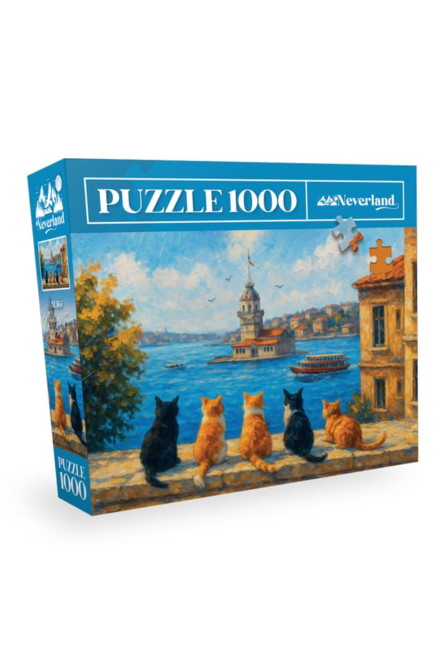 پازل 1000 تکه Neverland با طرح گربههای برج دختر مدل Maiden's Tower Cats پازل 1000 تکه Neverland با طرح گربههای برج دختر مدل Maiden's Tower Cats