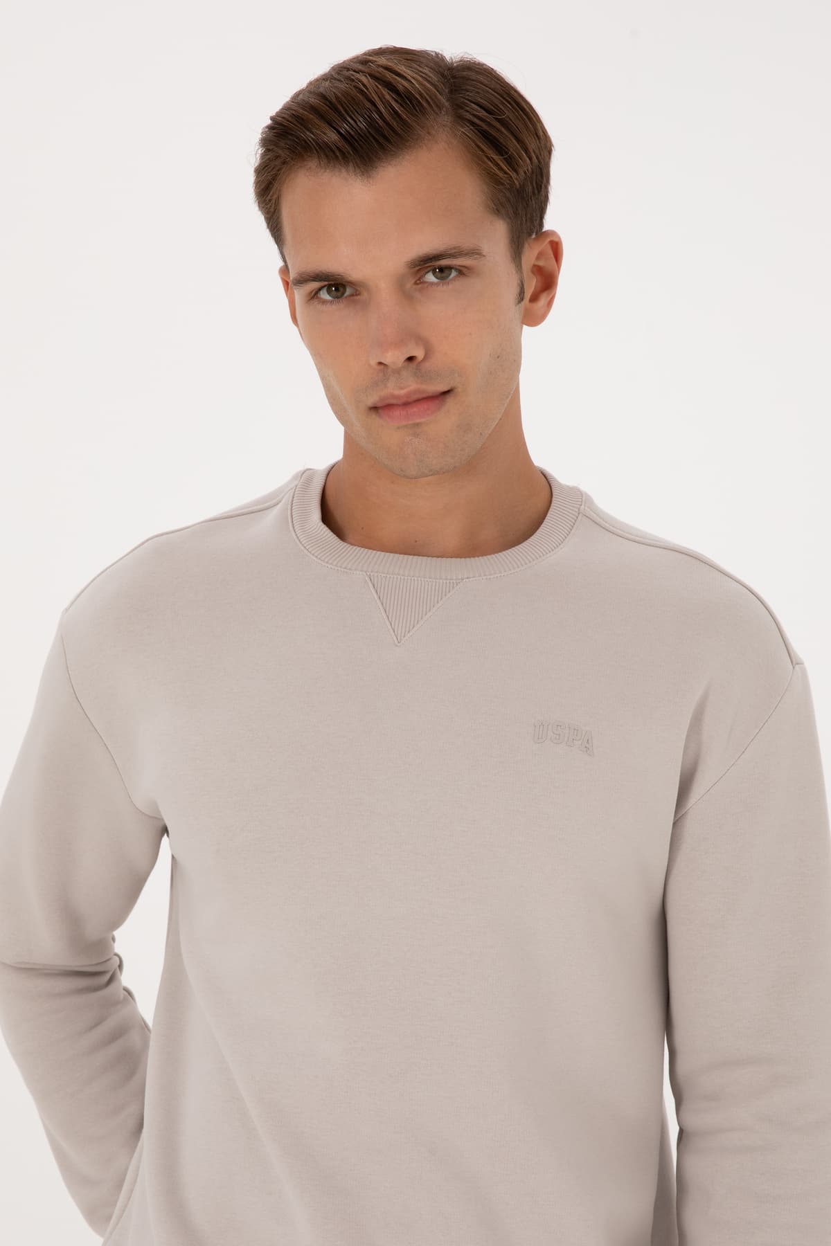 سوئیشرت مردانه U.S. Polo Assn. فیت راحت یقه گرد شاردوندار سنگی Basic مدل 50313757-VR049 سوئیشرت مردانه U.S. Polo Assn. فیت راحت یقه گرد شاردوندار سنگی Basic مدل 50313757-VR049
