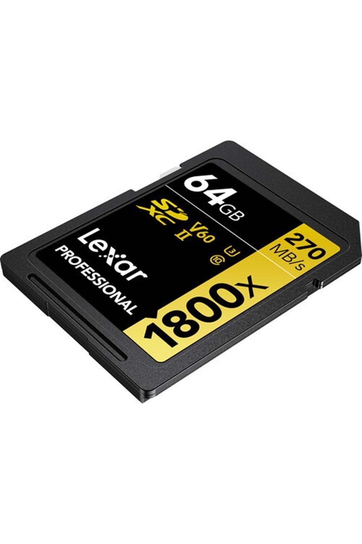 کارت حافظه SDXC Lexar Gold Series 64GB 1800x سازگار با UHS-II و 270MB/s کارت حافظه SDXC Lexar Gold Series 64GB 1800x سازگار با UHS-II و 270MB/s