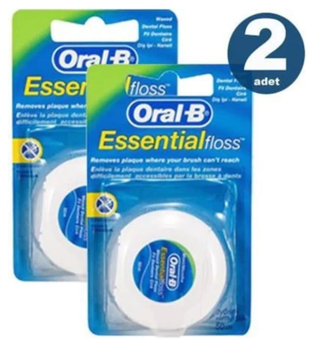 نخ دندان Oral-B مدل Essential Floss نعنایی 2 عددی نخ دندان Oral-B مدل Essential Floss نعنایی 2 عددی