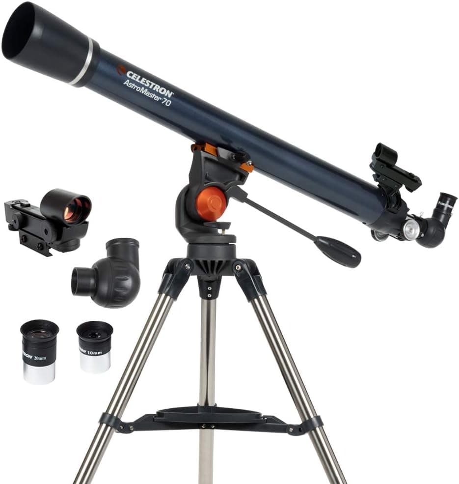 تلسکوپ Celestron رفractor آبی مدل 70AZ Astromaster تلسکوپ Celestron رفractor آبی مدل 70AZ Astromaster