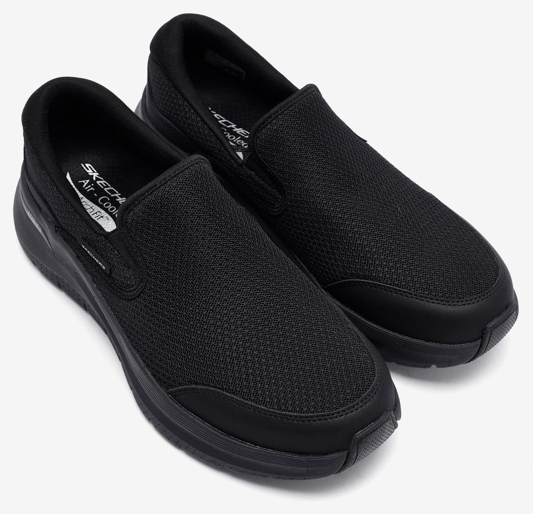 کفش ورزشی مردانه مشکی Skechers ARCH FIT 2.0 - VALLO مدل 232706TK BBK کفش ورزشی مردانه مشکی Skechers ARCH FIT 2.0 - VALLO مدل 232706TK BBK