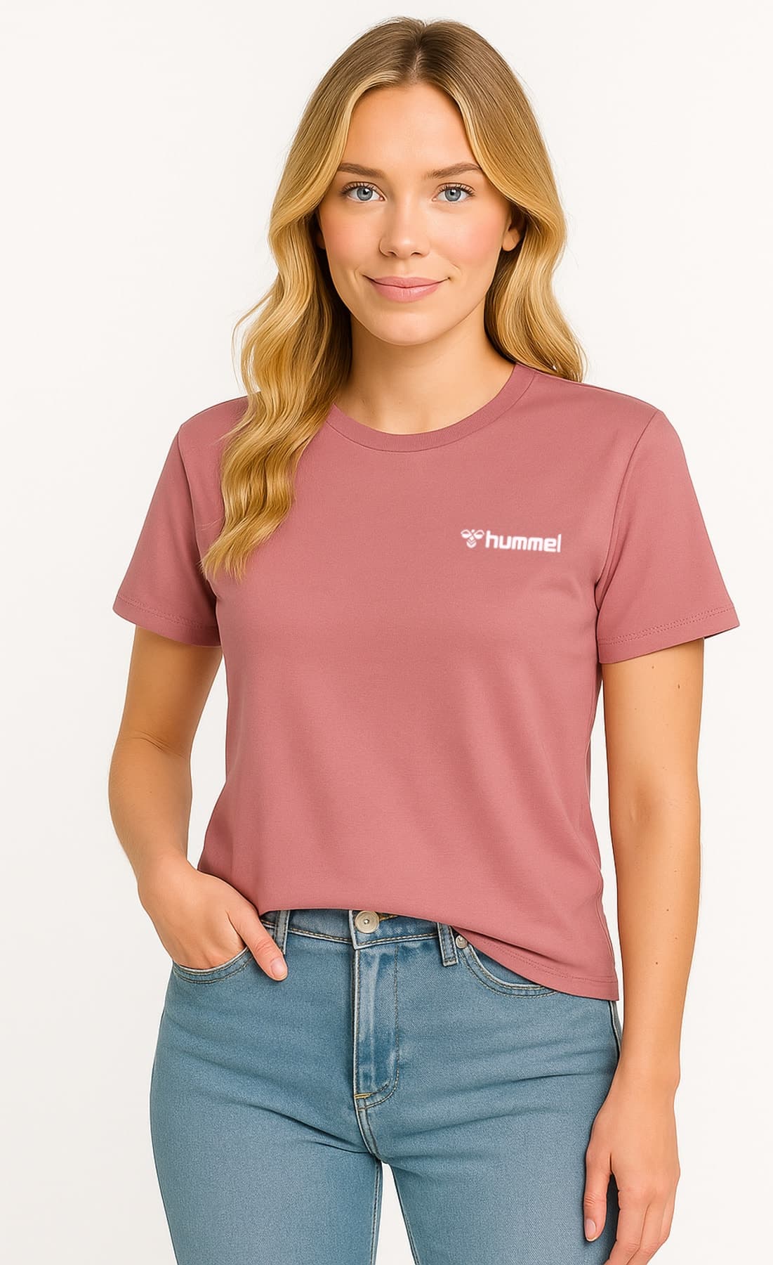 تیشرت زنانه hummel Jullianna ورزشی روزمره رنگ گلکرکی و پودری مدل 912391 تیشرت زنانه hummel Jullianna ورزشی روزمره رنگ گلکرکی و پودری مدل 912391