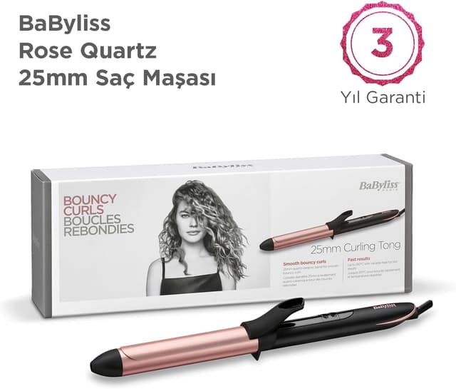 فرکننده مو BaByliss Rose Quartz 25Mm مدل C451E فرکننده مو BaByliss Rose Quartz 25Mm مدل C451E