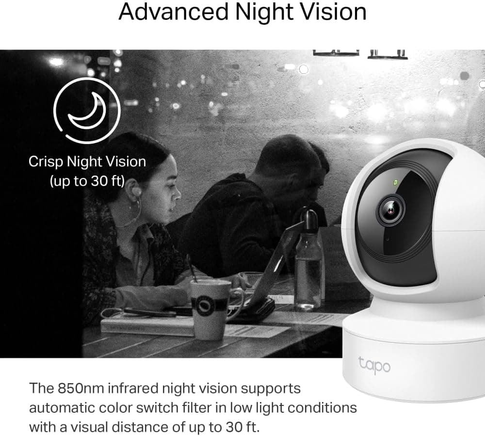 دوربین امنیتی داخلی Tapo 2K 3MP با تشخیص افراد و ردیابی حرکت 360° مدل C212 دوربین امنیتی داخلی Tapo 2K 3MP با تشخیص افراد و ردیابی حرکت 360° مدل C212