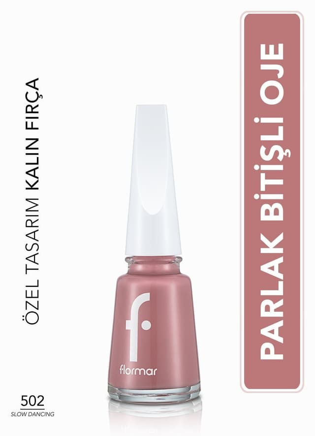 لاک ناخن Flormar کلاسیک با پایان براق و پیگمنت بالا مدل 502 Slow Dancıng کد 8682536036344 لاک ناخن Flormar کلاسیک با پایان براق و پیگمنت بالا مدل 502 Slow Dancıng کد 8682536036344