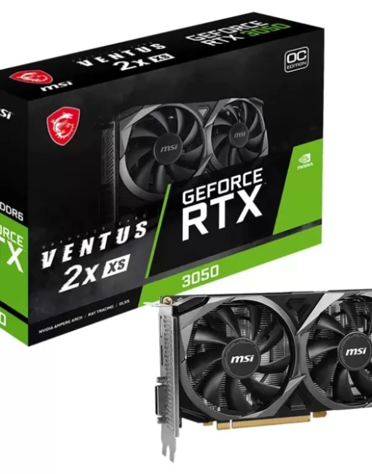 کارت گرافیک گیمینگ MSI GeForce RTX3050 VENTUS 2X XS 8G OC GDDR6 128bit DX12 کارت گرافیک گیمینگ MSI GeForce RTX3050 VENTUS 2X XS 8G OC GDDR6 128bit DX12
